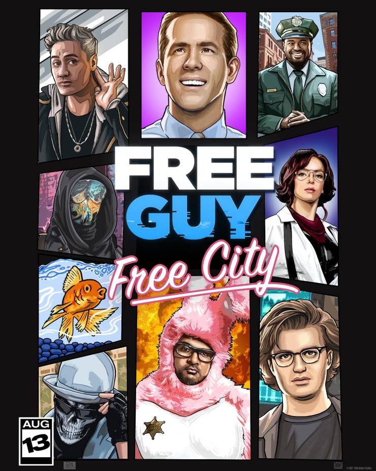 Free Guy Posters Parody Minecraft GTA Among Us Mario & More Games Free Guy Posters Parody Minecraft GTA Among Us Mario & More Games